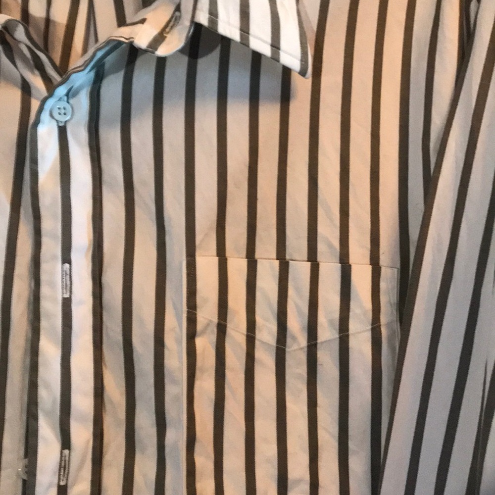 Nordstrom black & white striped shirt SOLD - Picture 6 of 8